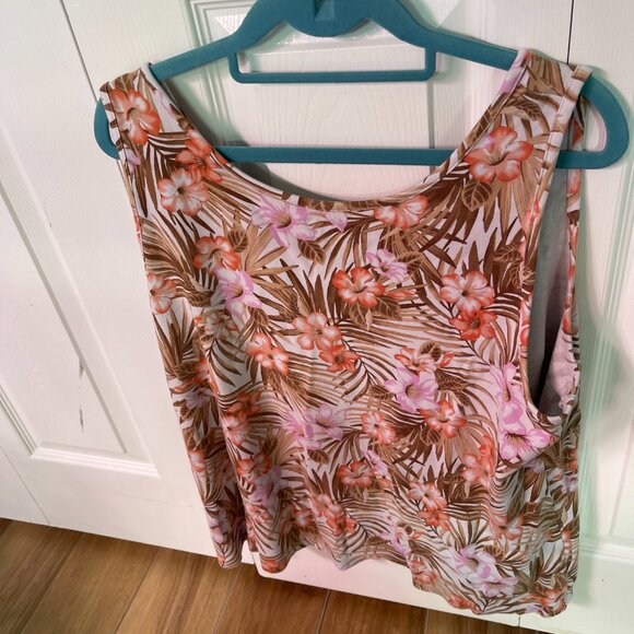 Lands' End Tropical Bundle Tank Tops Size 2X - Picture 5 of 9